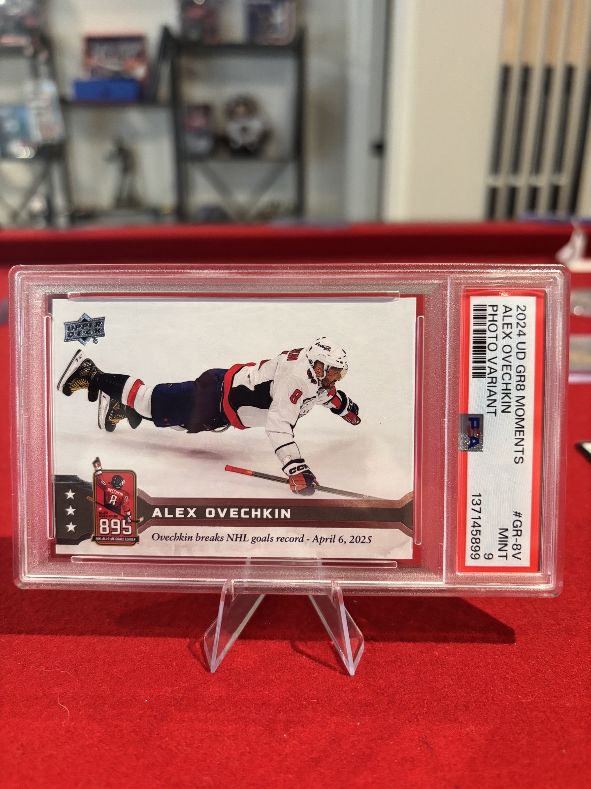2024 Upper Deck Gr8 Moments Alex Ovechkin #GR-8V PSA 9 