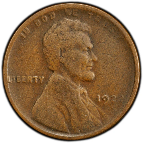 1922 Weak D Lincoln Cent PCGS VF25