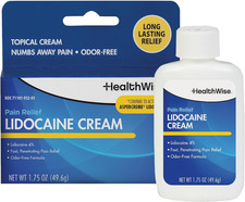Maximum Strength Lidocaine Cream  Numbs Away Pain  Long-Lasting Relief  Non-G