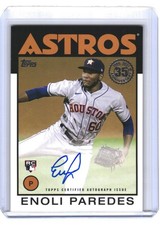 2021 Enoli Paredes Topps 1986 Auto RC #86A-EP (H424) $6 MAX SHIP