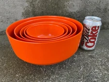 Set of Five Danish Rosti Mepal Melamine Nesting Bowls