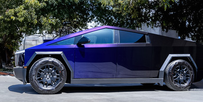Cybertruck DIY PPF Paint Protection Film Wrap Color Change Aurora Chameleon SER