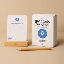 DESIGN Affirmation Cards for Women  Kids - 75 Gratitude Cards with Wooden