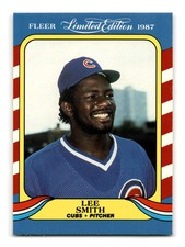 Lee Smith 1987 Fleer Limited Edition #39 Chicago Cubs NM-MINT
