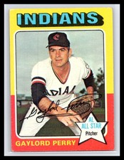 1975 Topps Baseball #530 Gaylord Perry NL ALL STAR Cleveland Indians