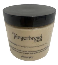 Philosophy THE GINGERBREAD MAN Glazed Body Cloud Cream 16 oz Jumbo