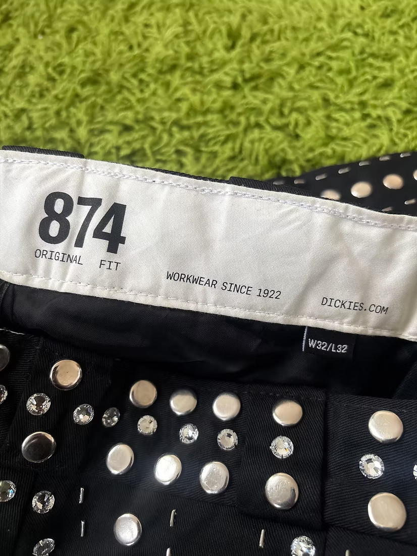 Gucci Vault x Dickies FW2022 Crystal Stud Embellished 874 Work Pants image 10