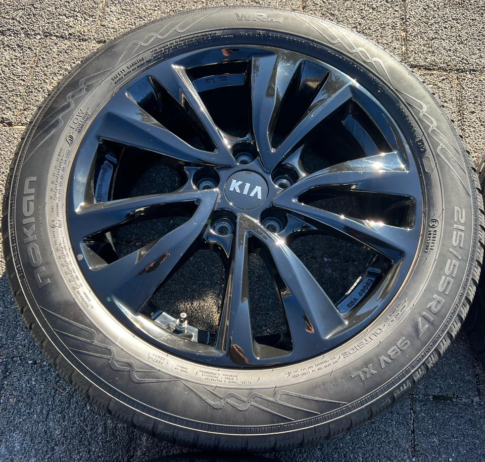 4 ORIGINAL 17" ALU WINTERRÄDER KIA E-SOUL SOUL SK3 E-NIRO DE 215/55R17 98V RDKS - Bild 4 von 4