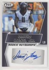 2019 Sage Hit Premier Draft Rookie Auto Black David Long Jr #A46 Auto 2r5
