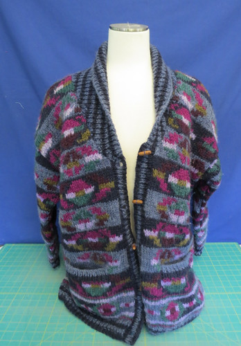 Lost Horizons Cardigan Women's Blues Himalayan Wool Toggle Sweater
