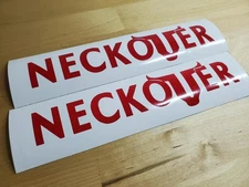 NECKOVER Trailer Decals Stickers 18"X4.2" Set Of 2 Gloss red  FAST USA