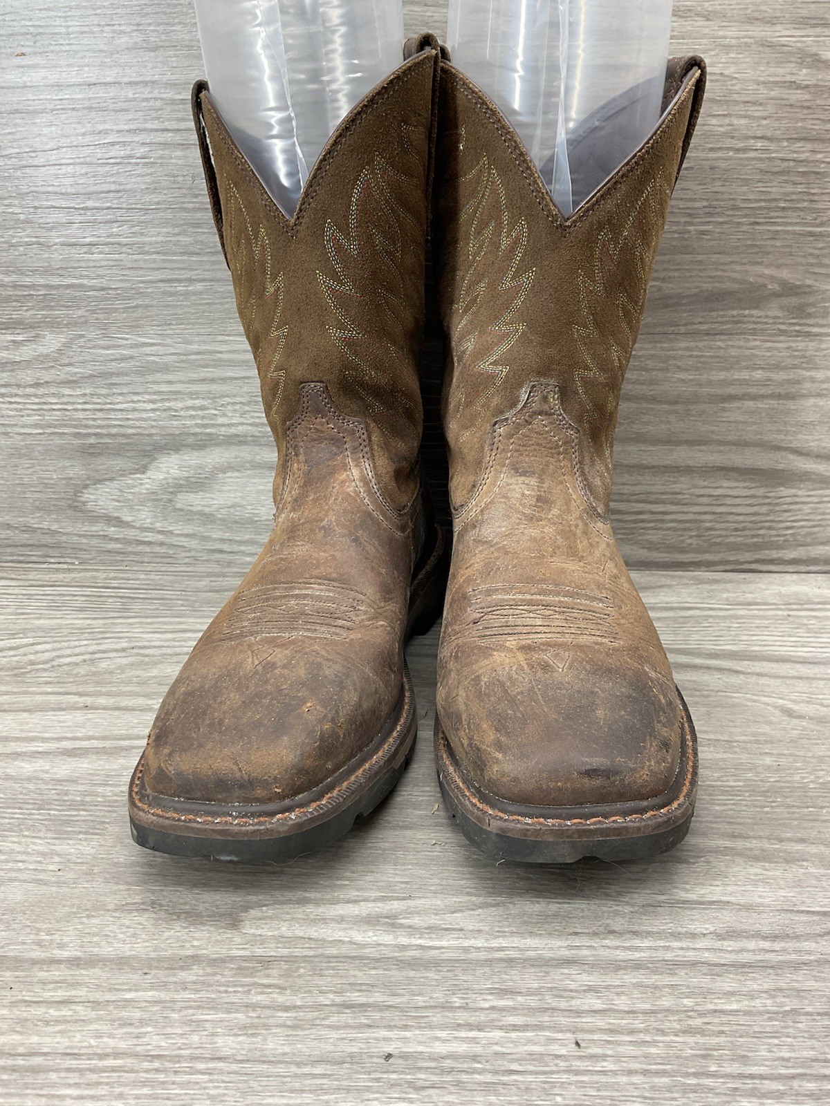 Ariat Groundbreaker Soft Toe Work Boot Brown Men'… - image 3
