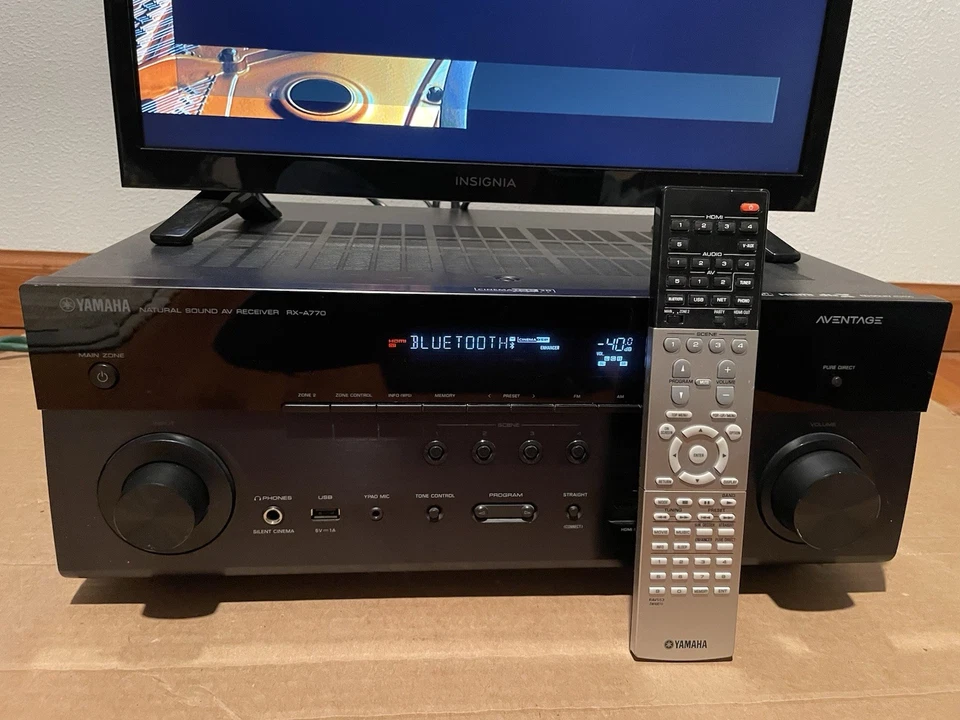 Yamaha AVENTAGE RX-A770 7.2 Channel Natural Sound AV Bluetooth Stereo Receiver - Image 3 of 4