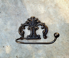 Iron Toilet Paper Holder, Bathroom Hardware Decor, oil rubbed bronze fixture new