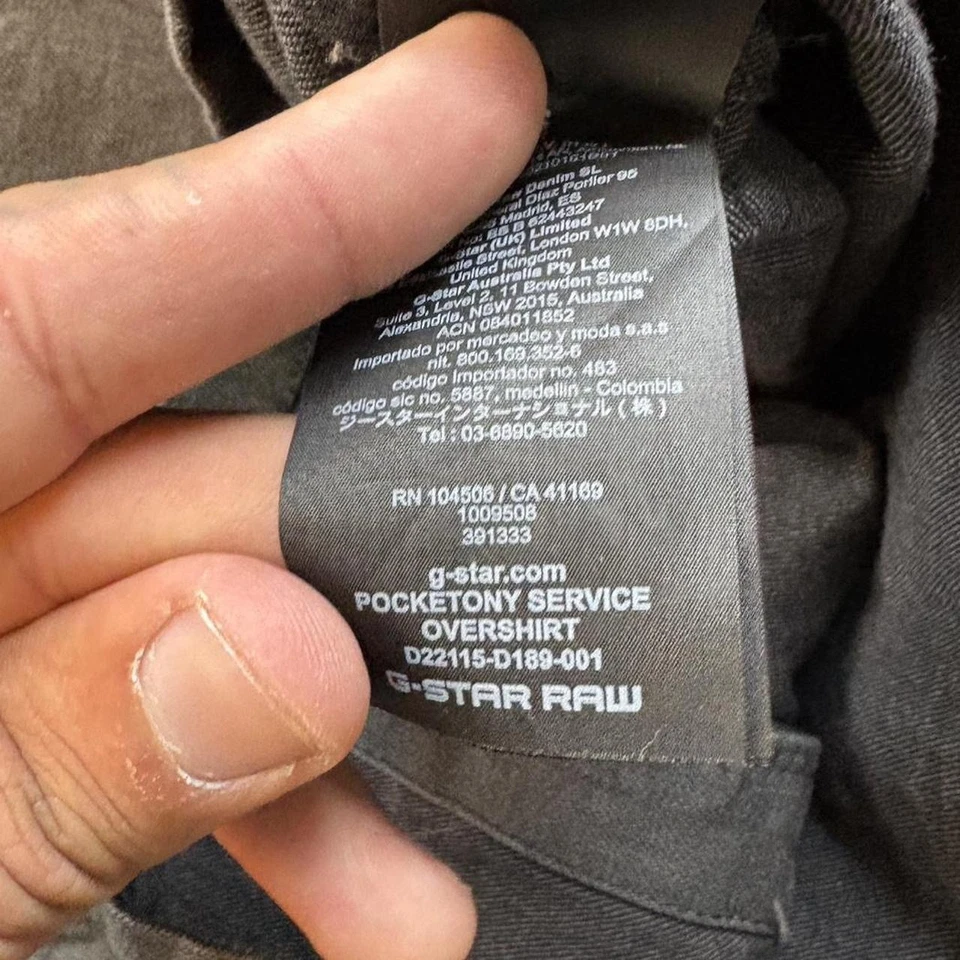 Abrigo de mezclilla G Star crudo Motac ajustado motociclista motocicleta chaqueta talla pequeña Foto 4 de 4