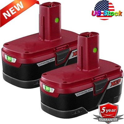 2X 19.2 Volt For Craftsman 19.2V C3 DieHard Lithium ion XCP Battery 11375 NEW