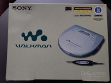 Sony D-EJ725 CD Walkman Personal CD Player. Tested And Working. Discman Silver