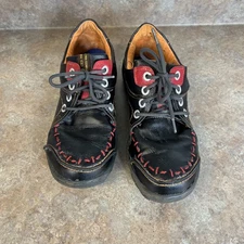 TMA Eyes Women’s Leather Walking Shoes Comfort TMA Time Original US 9 black