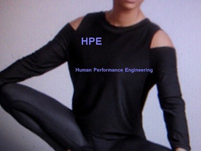 Human Performance Engineering~ HPE GLIDE SHOULDER TOP~M~NEW W/TAG~FRESHFIT
