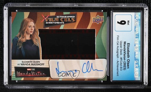 2022 Marvel Studios' WandaVision Achievements 12/15 Elizabeth Olsen CGC 9 Auto