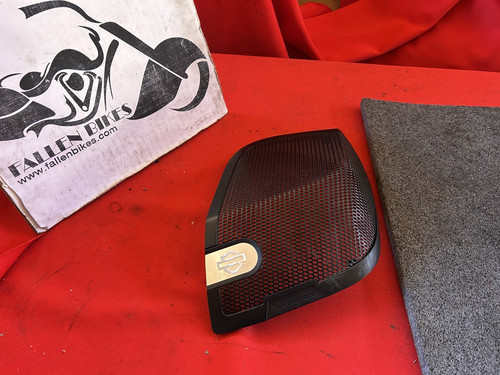 14-25 Genuine BOOM Audio Harley Touring Saddlebag Lid Speaker Grill Cover