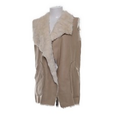 Zara Trafaluc Outerwear Collection, Fellweste, Damen, Größe: S, Beige/Weiß #1pK