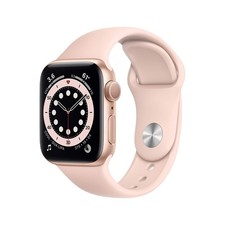 Apple Watch Series 6 40mm Gold Aluminum Case with Pink Sand Sport Band - Regular