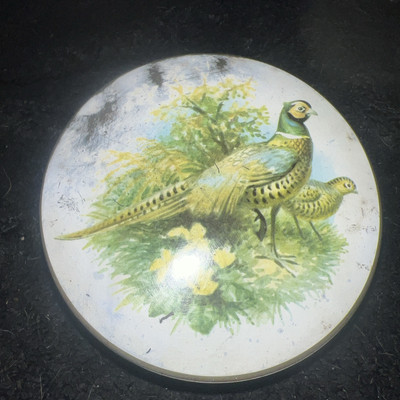 Tin Pot With Game Bird On It
