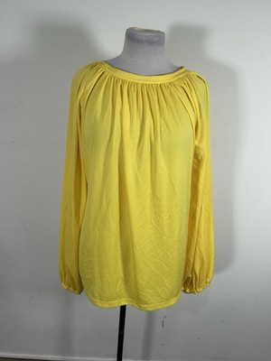 Eurotrad Women s Yellow Color Long Sleeve Top Size L