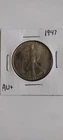 1947-P Walking Liberty Silver Half Dollar AU+ Nice Toning 90%