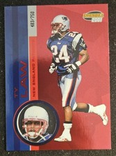 2001 Pacific Invincible - Ty Law #141 Red /750