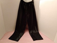 RARE FARR WEST SATIN Lounge Pants Shiny Liquid Black M
