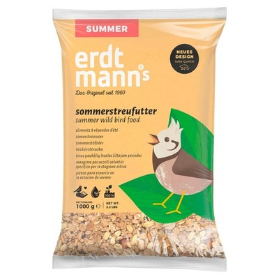 Erdtmanns Sommerstreufutter 1 kg im Flachbeutel für Wildvöge, NEU