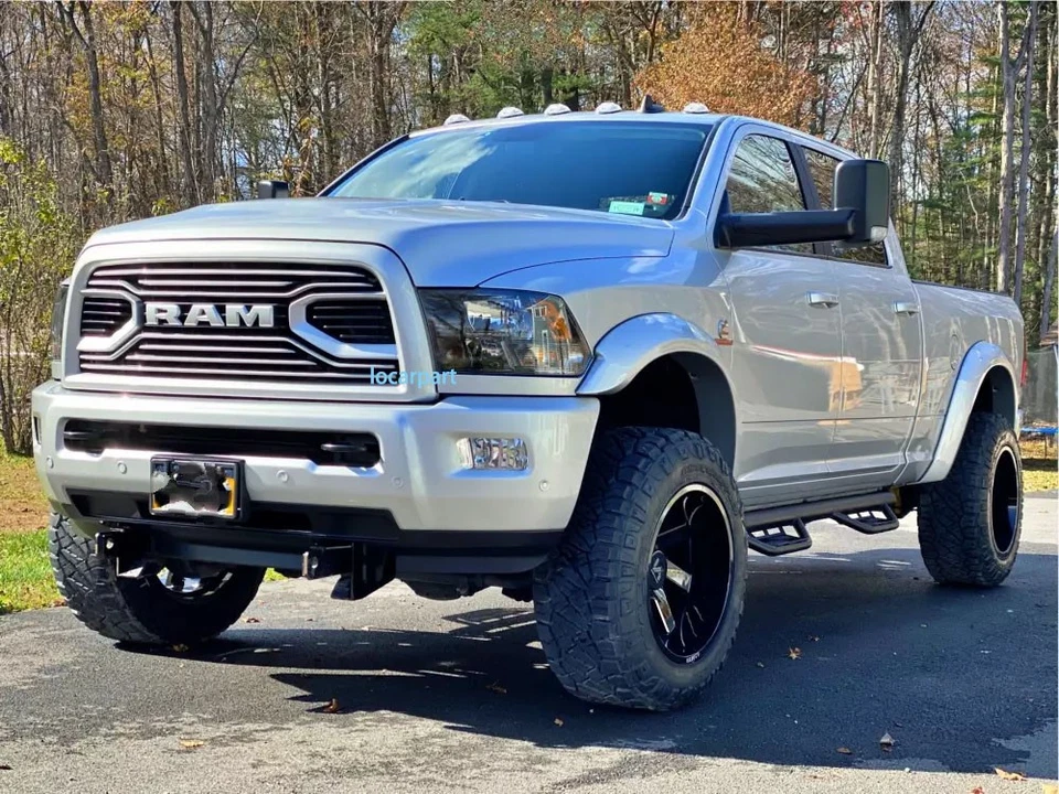 Rejilla blanca para Dodge RAM 2500 3500 2010-2018 parrilla capó delantero parrilla con letra Foto 4 de 4