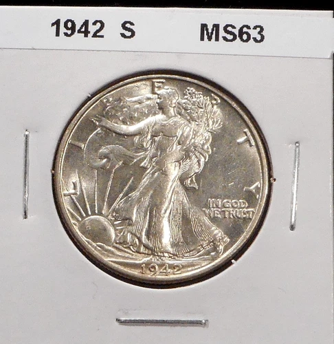 1942-S  WALKING LIBERTY HALF DOLLAR - Choice Uncirculated