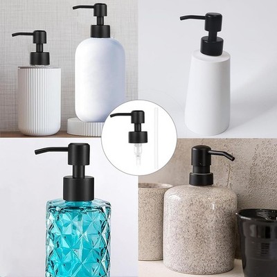 Easy Press Edelstahl Seifenpumpenkopf für Duschgel- und Lotionflaschen