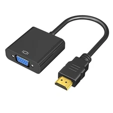 HDMI Male to VGA Female Video Converter Adapter Cable For PC DVD 1080P HDTV TV