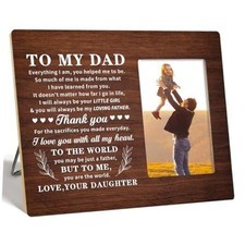 Dad Picture Frame,Gifts for Dad from Daughter,Christmas Fathers Day Dad 18