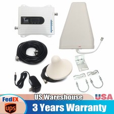 900/1800/2100MHz Cell Phone Signal Booster GSM 3G 4G LTE Amplifier Kit Band New