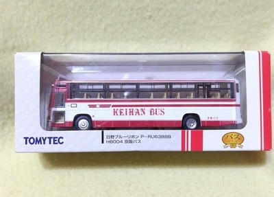 TOMYTEC Keihan Bus Mini Car P RU638BB Hino Blue Ribbon Scale Model Toy