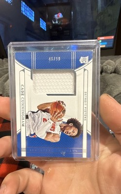 2021-22 Panini National Treasures - Rookie Materials Cade Cunningham 46/99