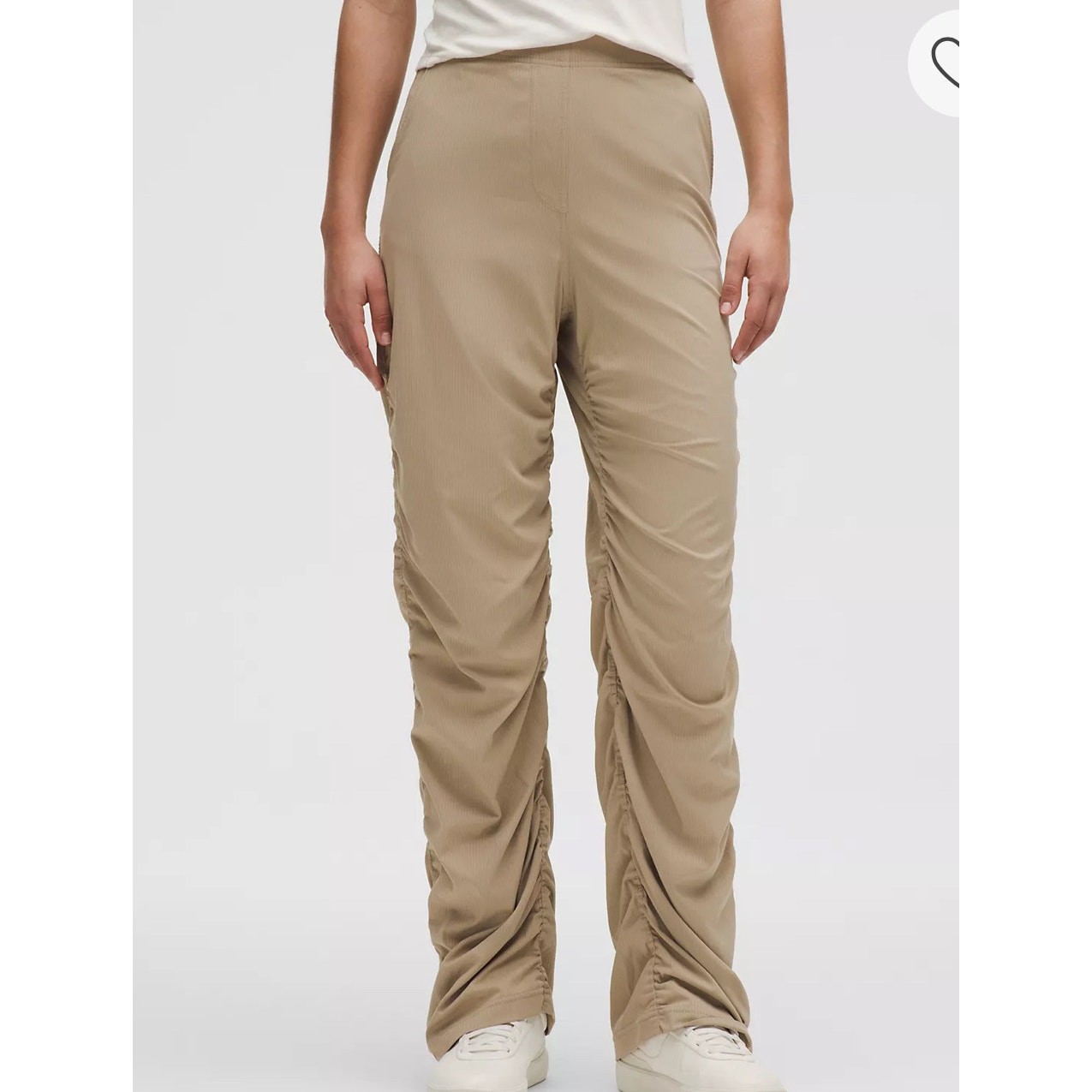 Lululemon Dance Studio Slim-Fit High-Rise Flared sheer oak Pants Size XXS