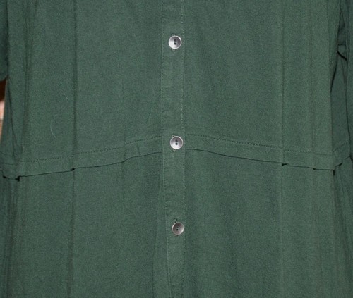 J. Jill Ladies XL Green Long Sleeve Knit Shirt Top Tunic Button Front Casual - Picture 3 of 9