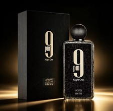 Afnan 9 PM Night Out Eau de Parfum Spray, Regular Size 3.4 fl oz