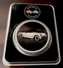 1953 GM Chevy Corvette 1 oz 999 Silver Round Colorized w/TEP  RARE Collectible