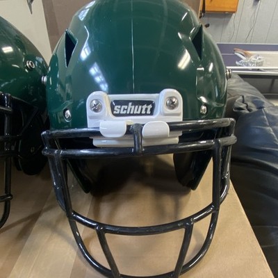 Schutt Football Helmet Green Large Full Face w/ Facemask NOCSAE Certified