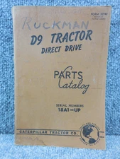 OEM Factory CAT Caterpillar Diesel D9 Dozer 18A Parts Catalog Book Manual