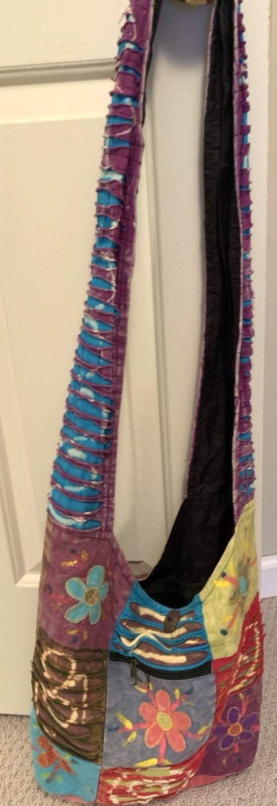 Rising International Boho Patchwork Shoulder Tote… - image 3