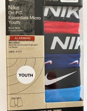 Nike Dri-Fit Essentials Micro boxer Briefs Big BOYS size M L XL Black Blue Red
