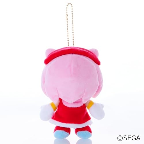 Sega Fave Sonic & Friends Amy Rose Mascot Plush Toy Doll Keychain New F/S - Picture 7 of 7